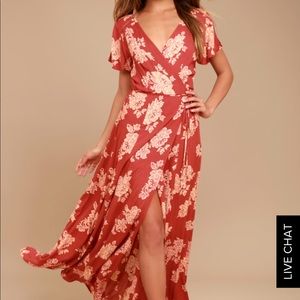 LuLu’s wrap around floral dress